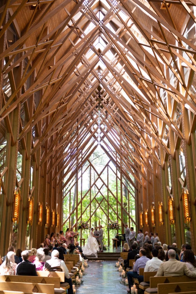 Anthony Chapel, a whimsical garden wedding venue. Affordable wedding photographers near me