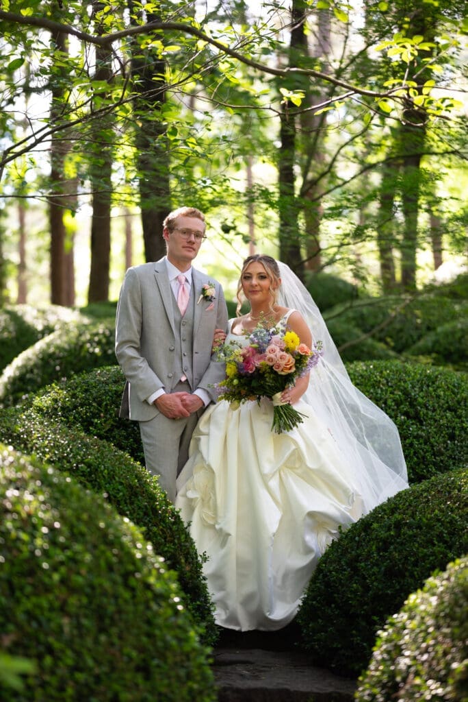 Anthony Chapel Garvan gardens wedding in Hot Springs, AR photographed by Maddie, a true to color wedding photographer that travels the US