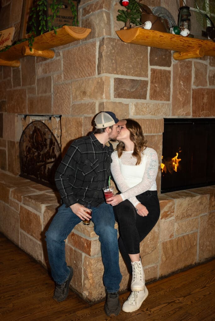 leinie lodge engagement shoot. True to color Eau Claire photographer