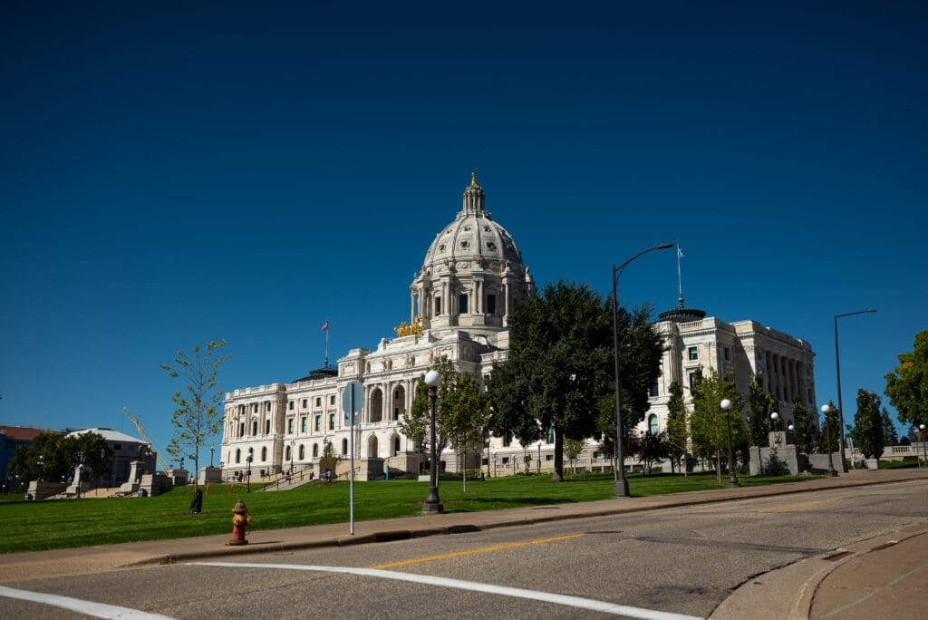 MN State capitol, photographed by Maddie from Spirited Sage Photography, an Eau Claire, WI photographer