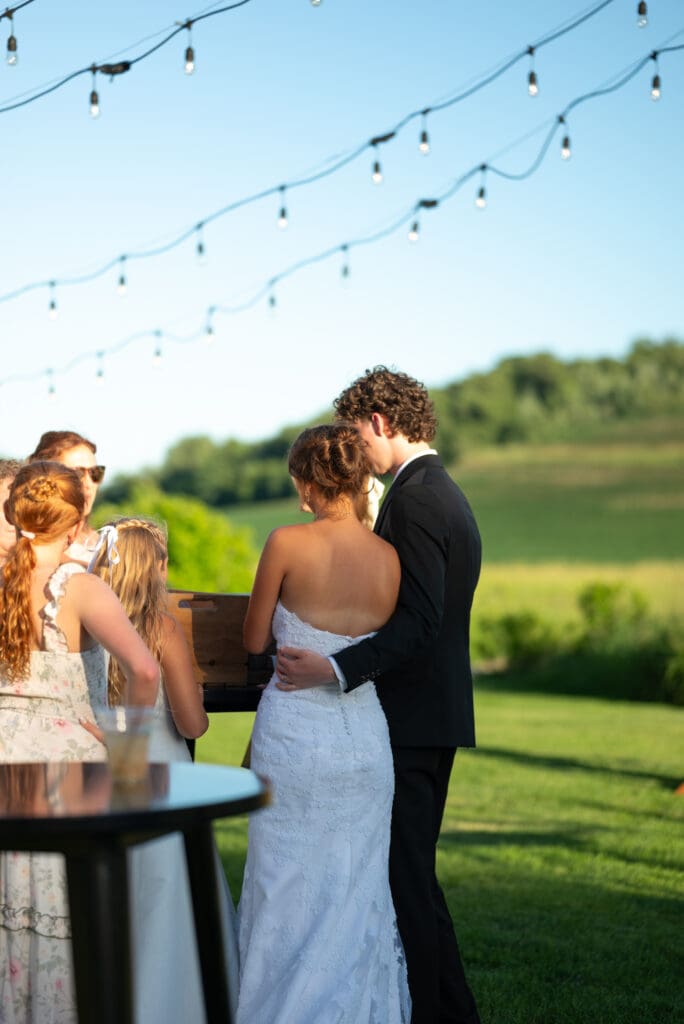 true color wedding portrait of bride and groom natural editing