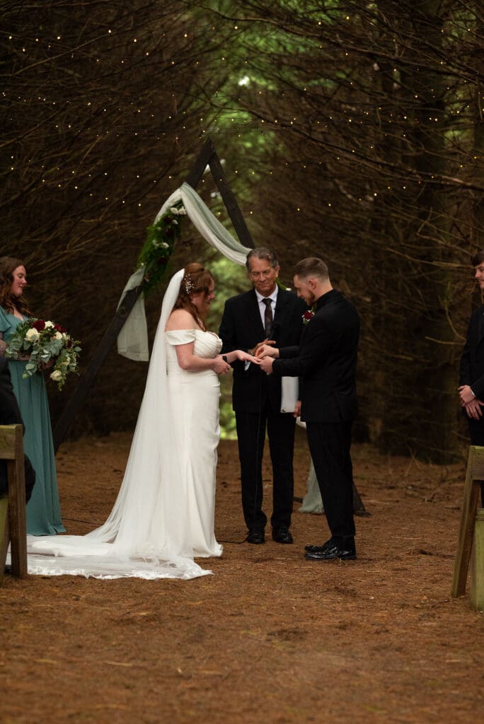 pine tree wedding ceremony venue