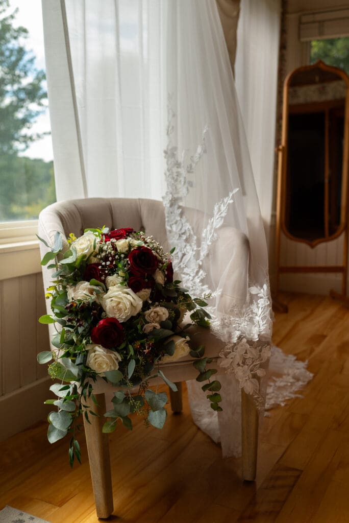 Floral detail shot at maidenhood weddings and events in Stockholm, WI. true color wedding photography