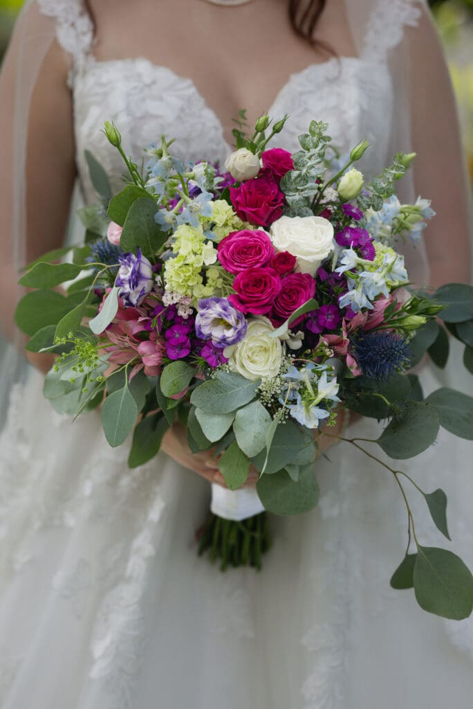 Colorful bridal bouquet 