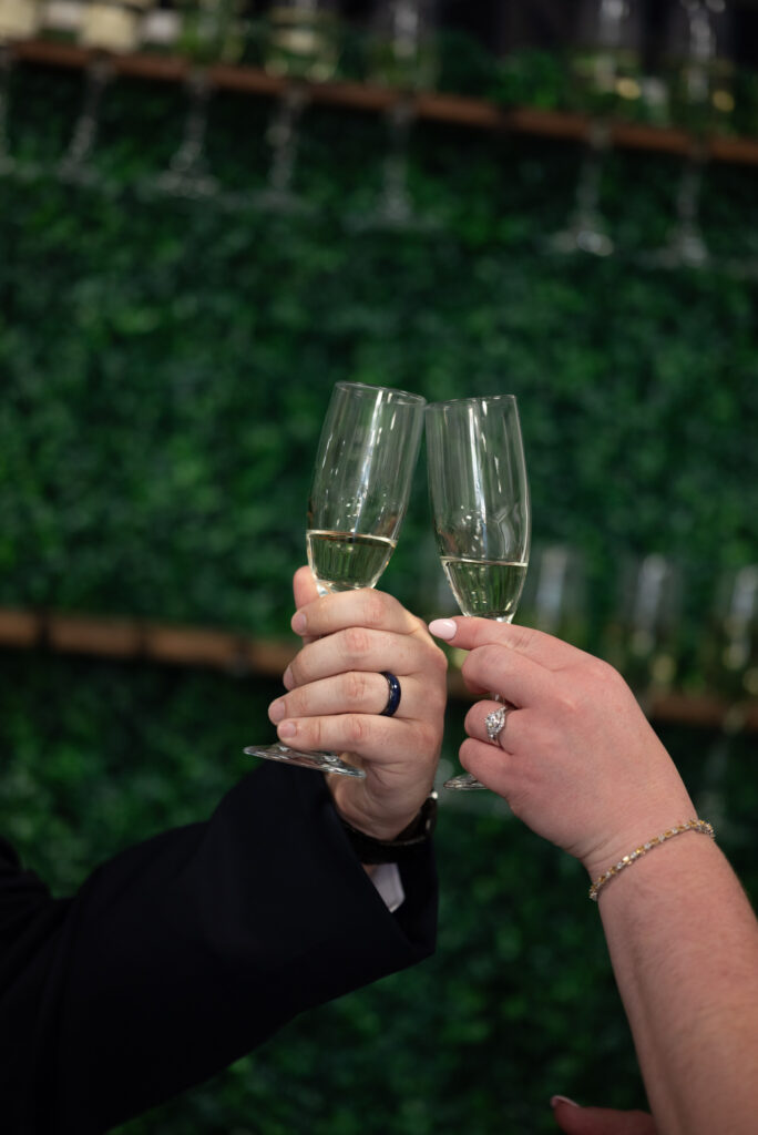 champagne toast by true to color wedding photographer