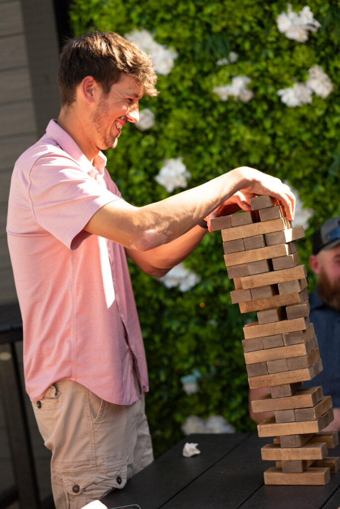 Jenga wedding game