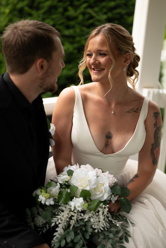 Bride and groom portrait