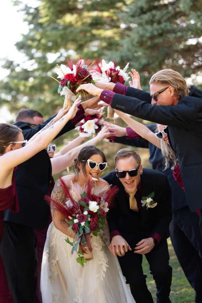 fun wedding party pictures