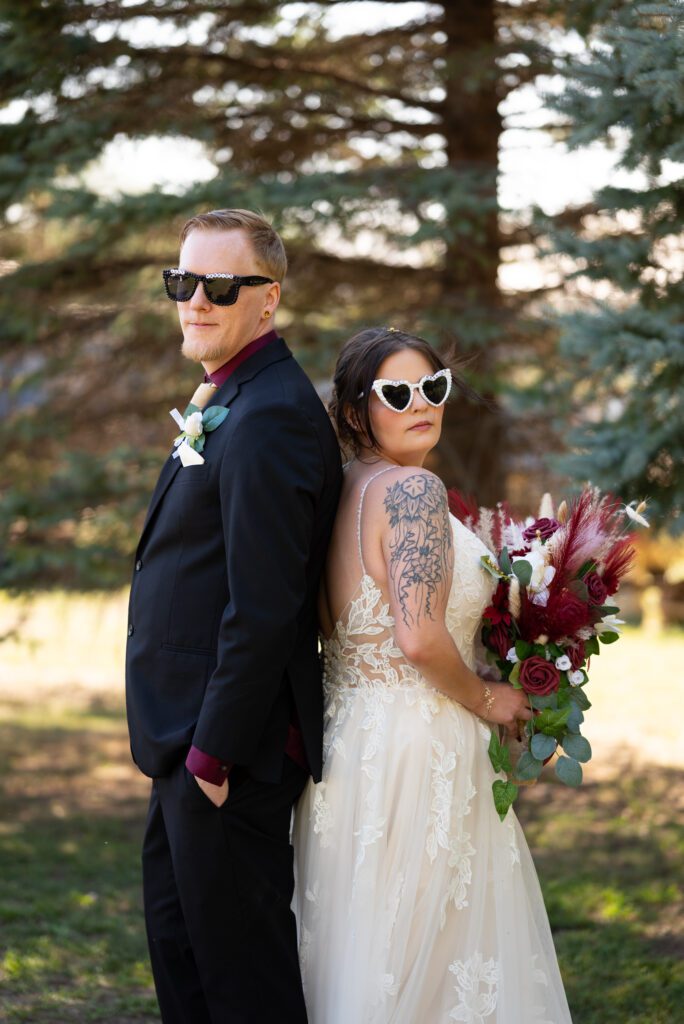 bride and groom editorial image