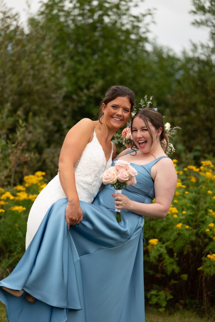 fun wedding portrait