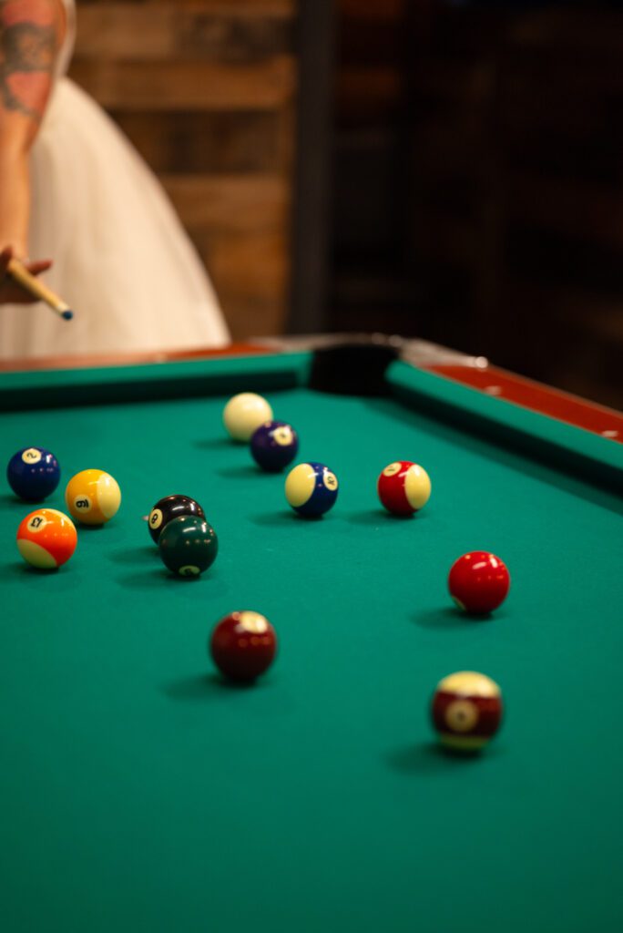 pool table at blooming barrel