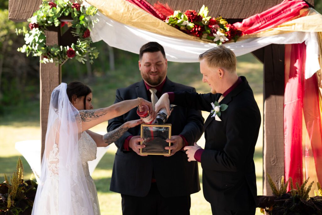 wedding ceremony sand