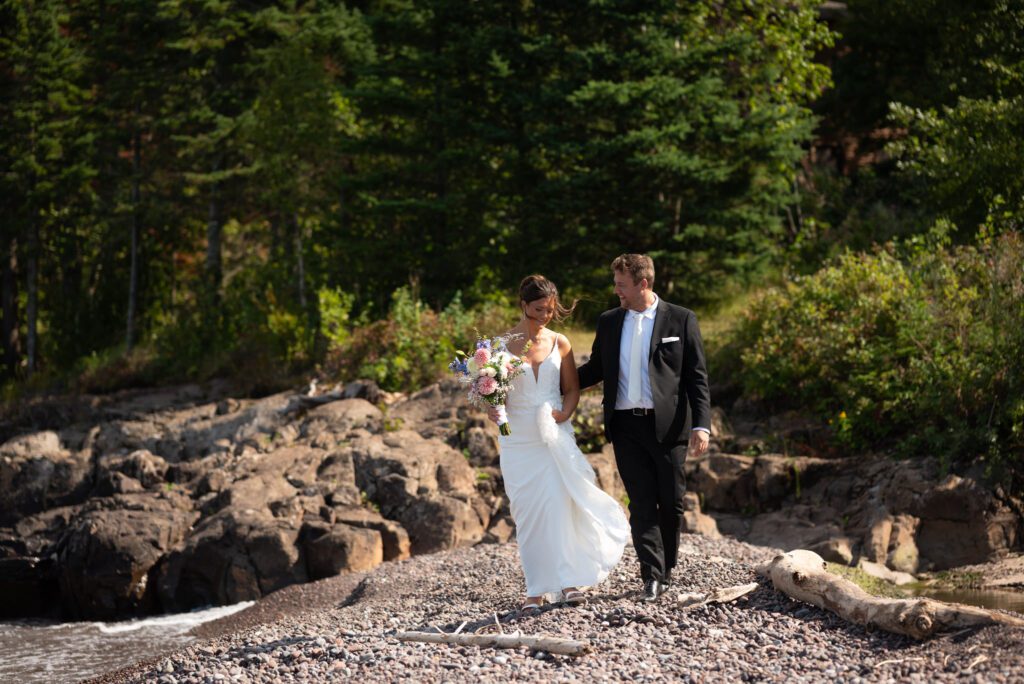walking along the mn north shore