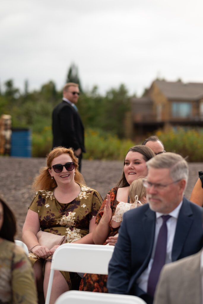 guests waiting for wedding to begin