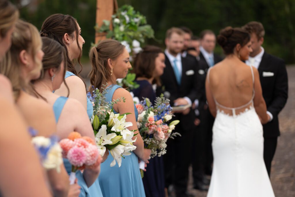 wedding ceremony along Lake Superior