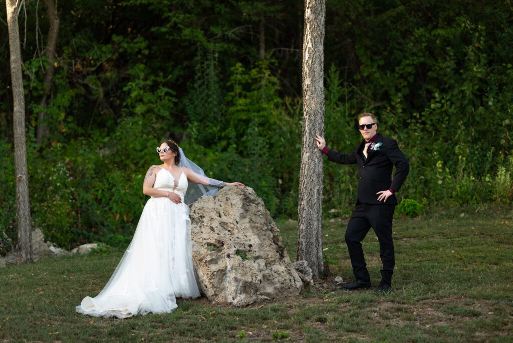 bride and groom editorial shot