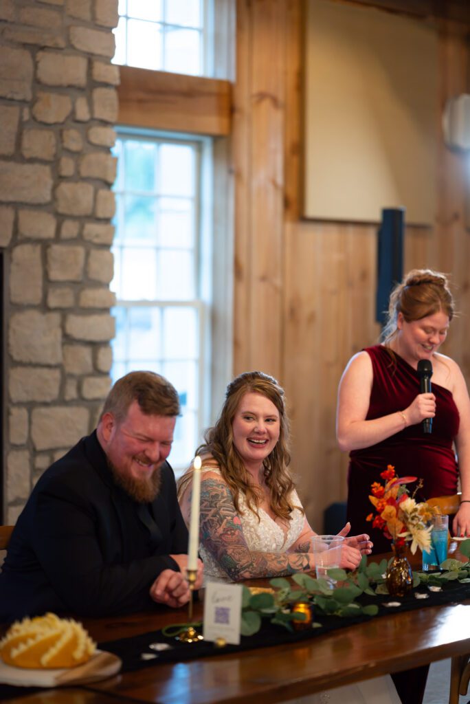 Wedding dinner table head table