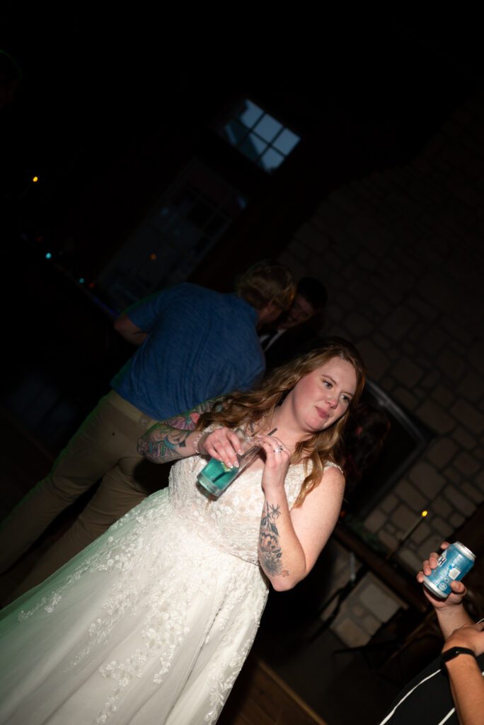 bride on dance floor