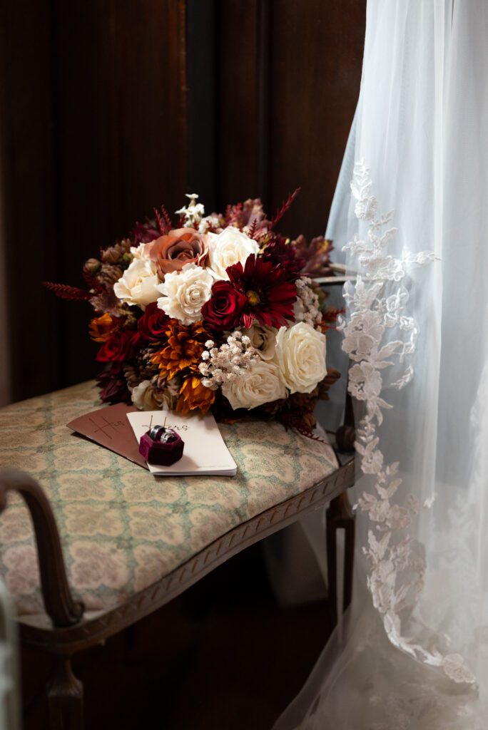 wedding details at Lamquist Farms
