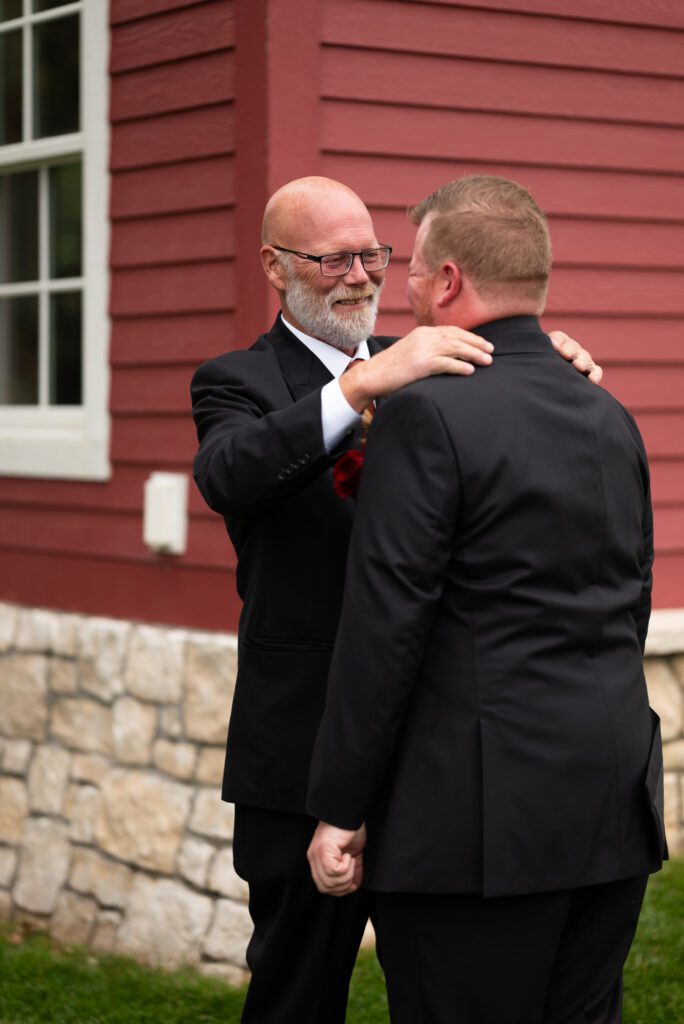 father of groom and groom