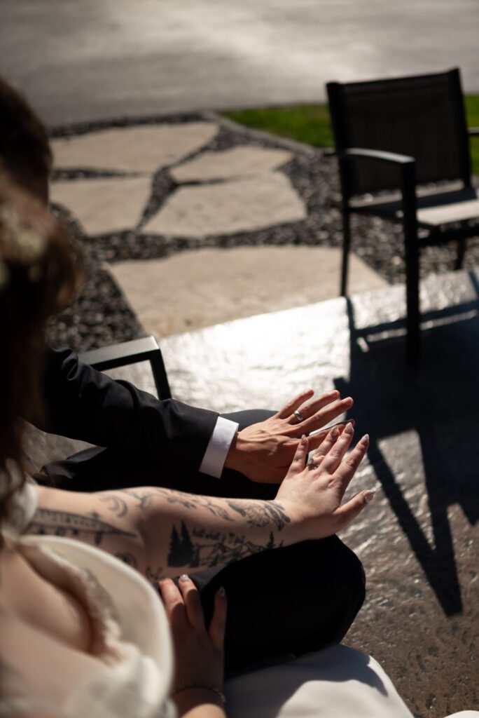 bride and groom rings