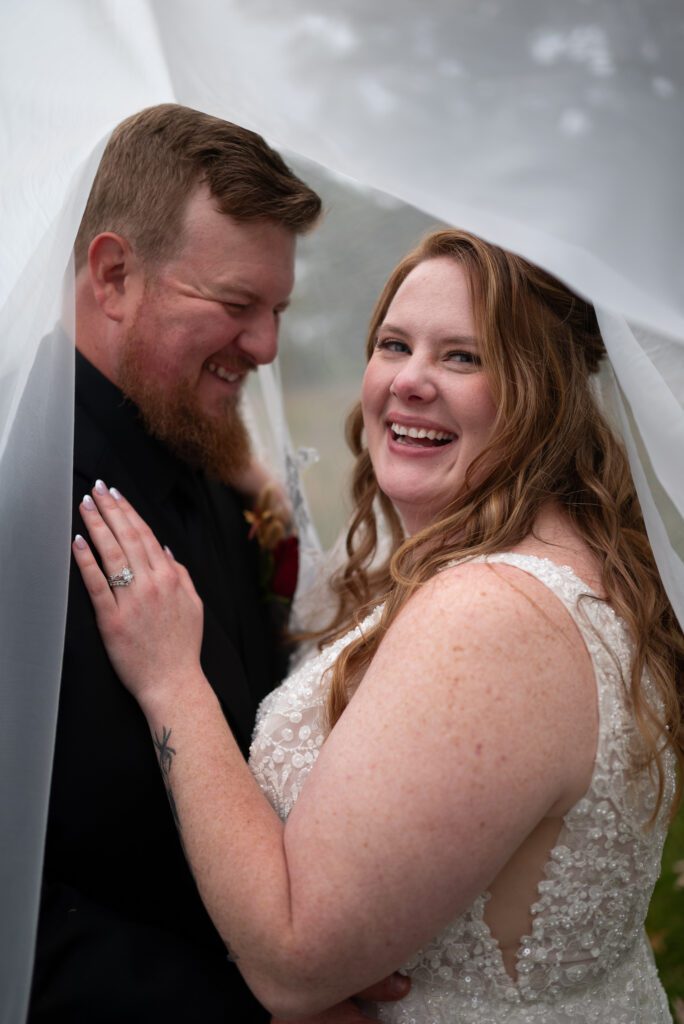 bride and groom portrait