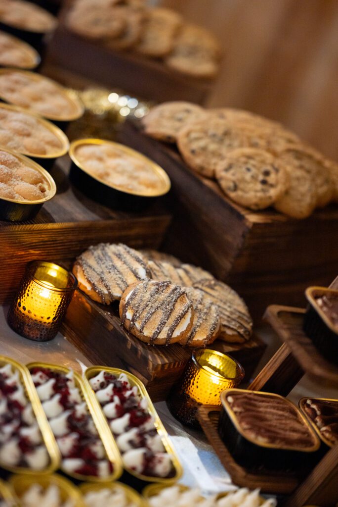 dessert table